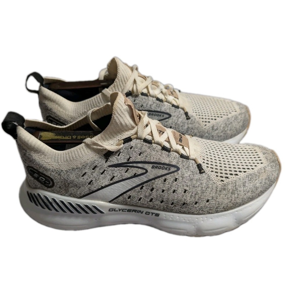 Brooks Glycerin StealthFit 20 Running Shoes Womens 9.5 B Cream 120372-1B-163 - Picture 3 of 9